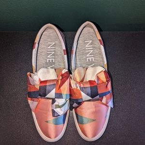 Multi-color Satin Bow Sneaker